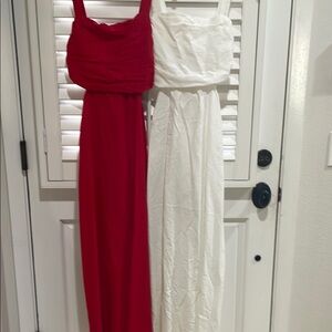 a new day Red and White Maxi Dresses